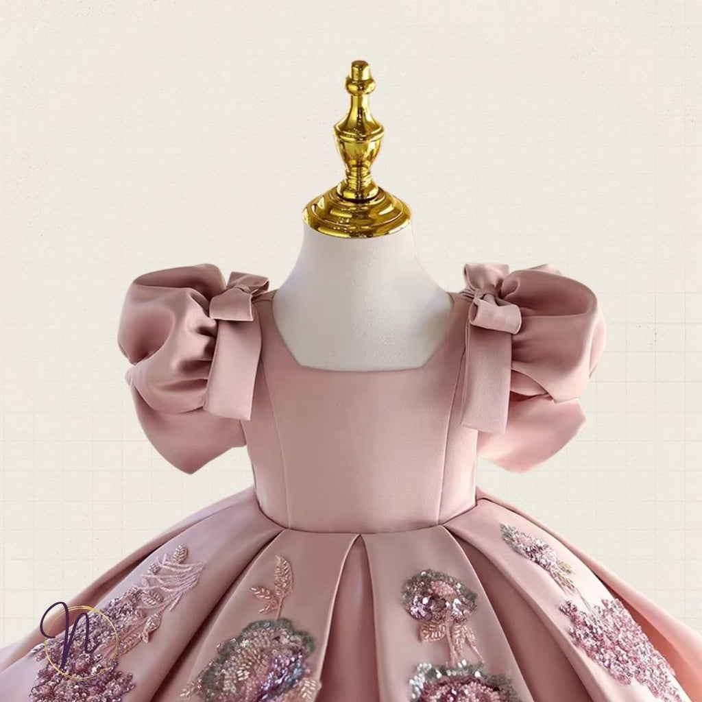 Dusty Rose Blossom Princess Dress