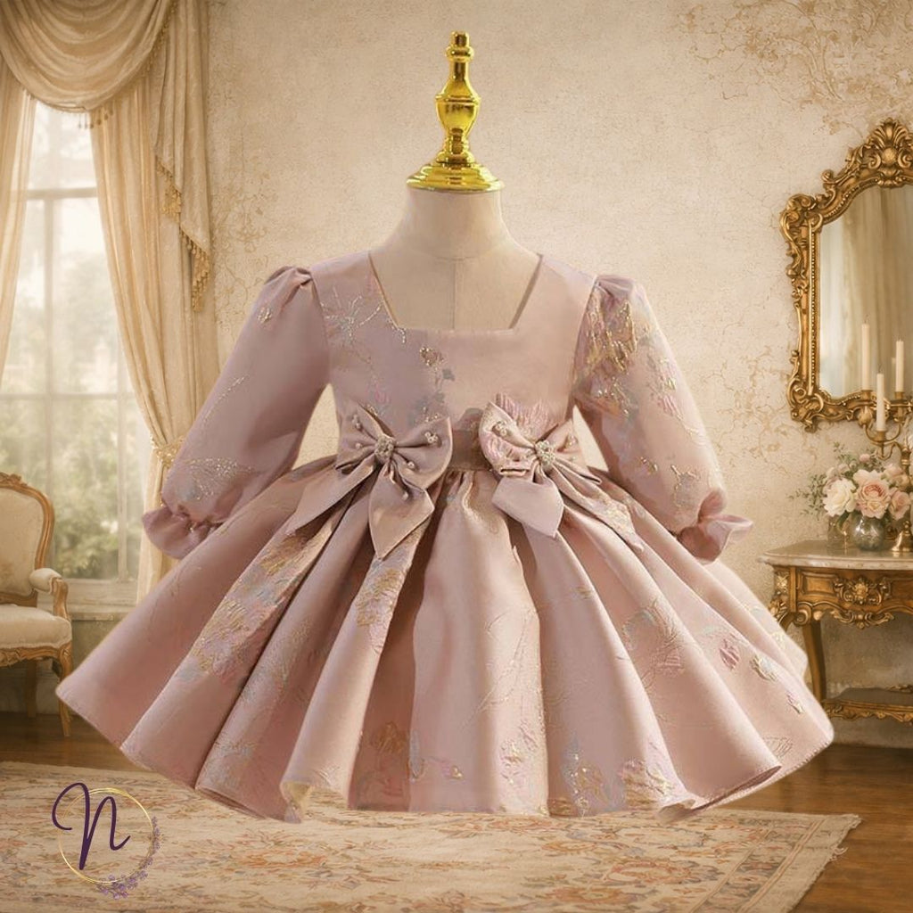 Soft Blush Garden Princess Dress