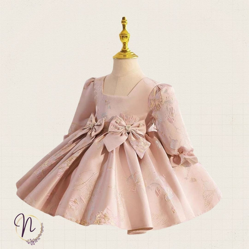 Soft Blush Garden Princess Dress
