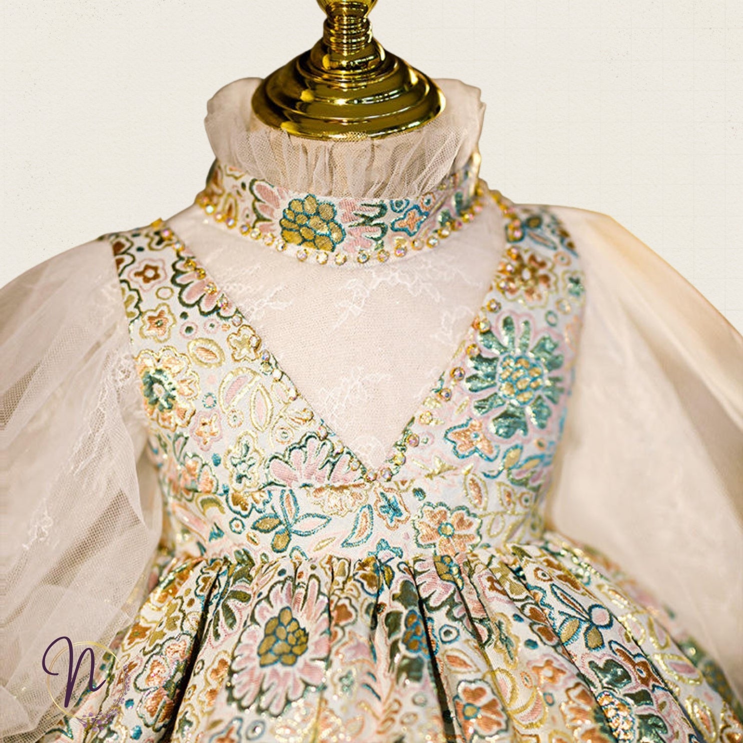 Victorian Charm Puff Sleeve Dress