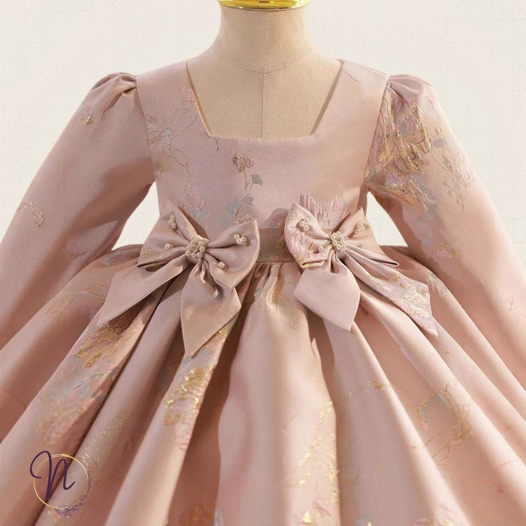 Soft Blush Garden Princess Dress