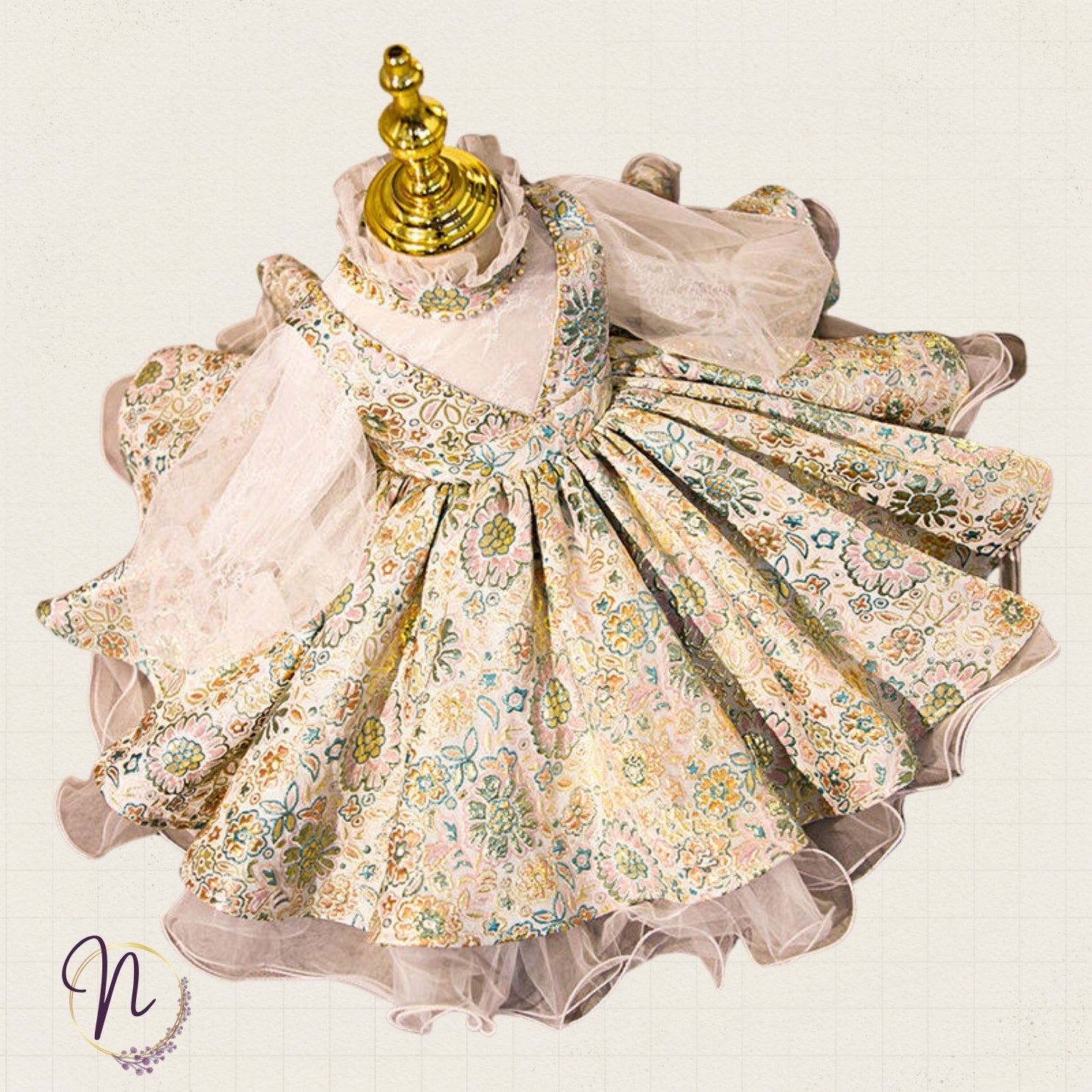 Victorian Charm Puff Sleeve Dress