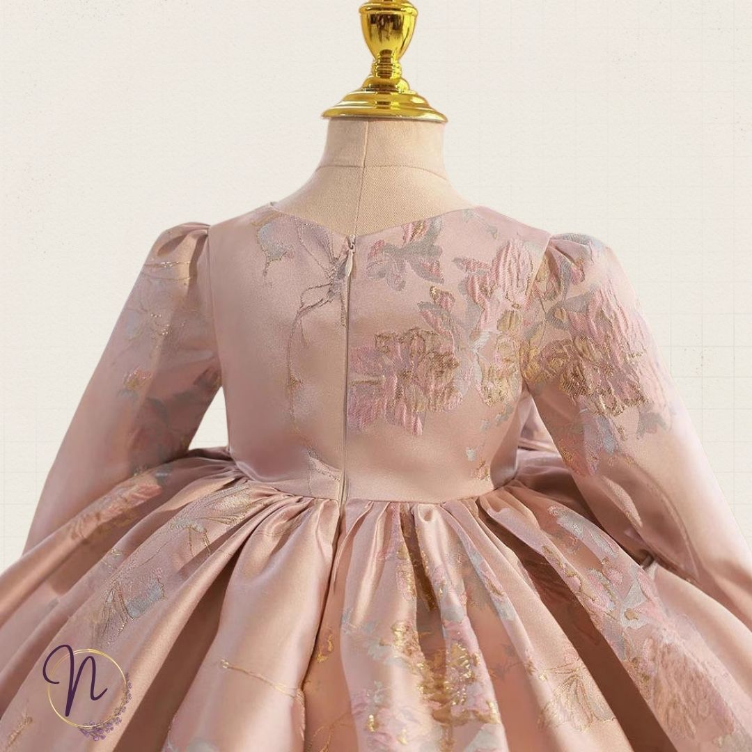 Soft Blush Garden Princess Dress