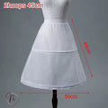 White Two Hoop Petticoat Skirt