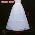 White Three Hoop Petticoat Skirt