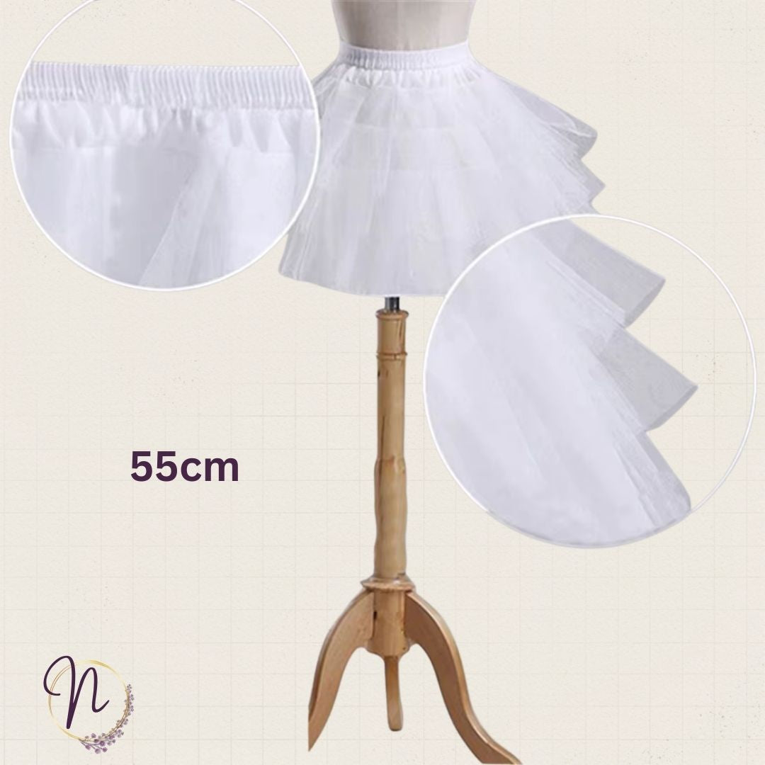 White Soft Tulle Petticoat Skirt