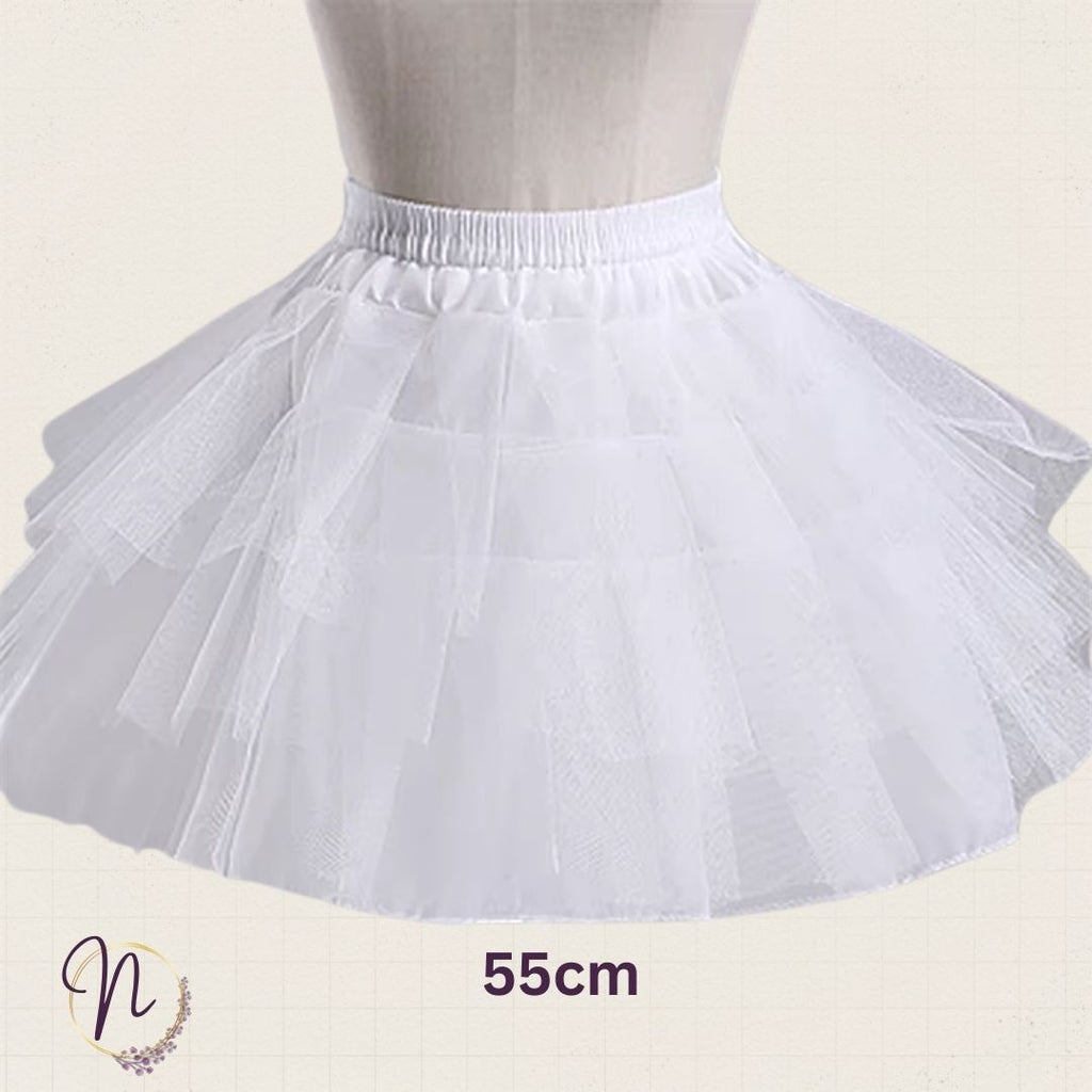 White Soft Tulle Petticoat Skirt