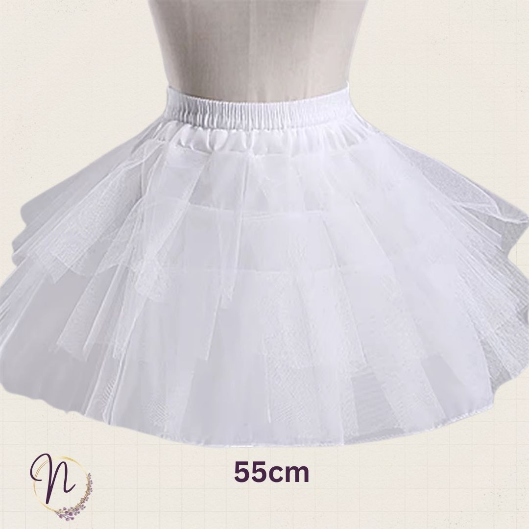 White Soft Tulle Petticoat Skirt