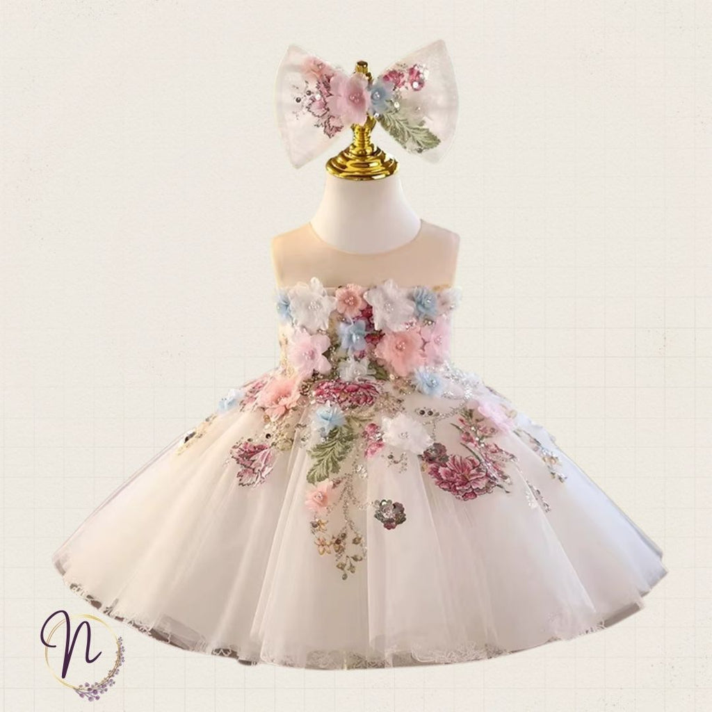 Ivory Blossom Garden Princess Dress