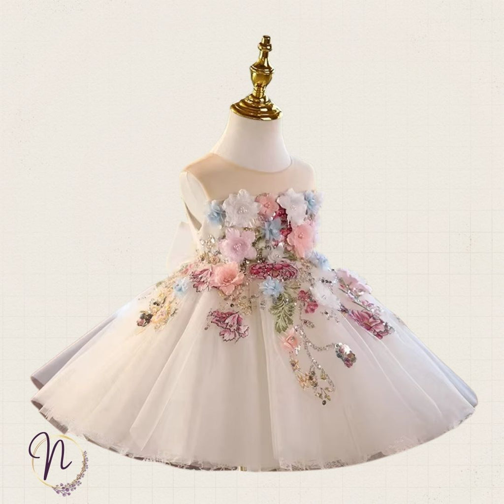 Ivory Blossom Garden Princess Dress