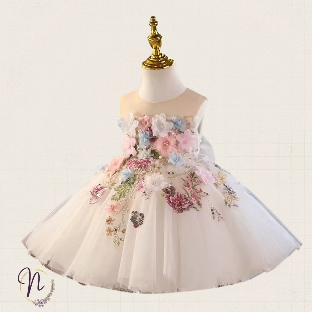 Ivory Blossom Garden Princess Dress