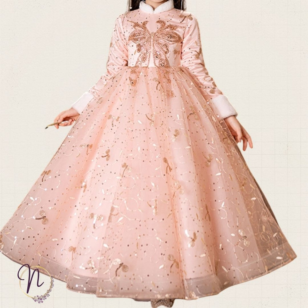Blush Butterfly Princess Dress
