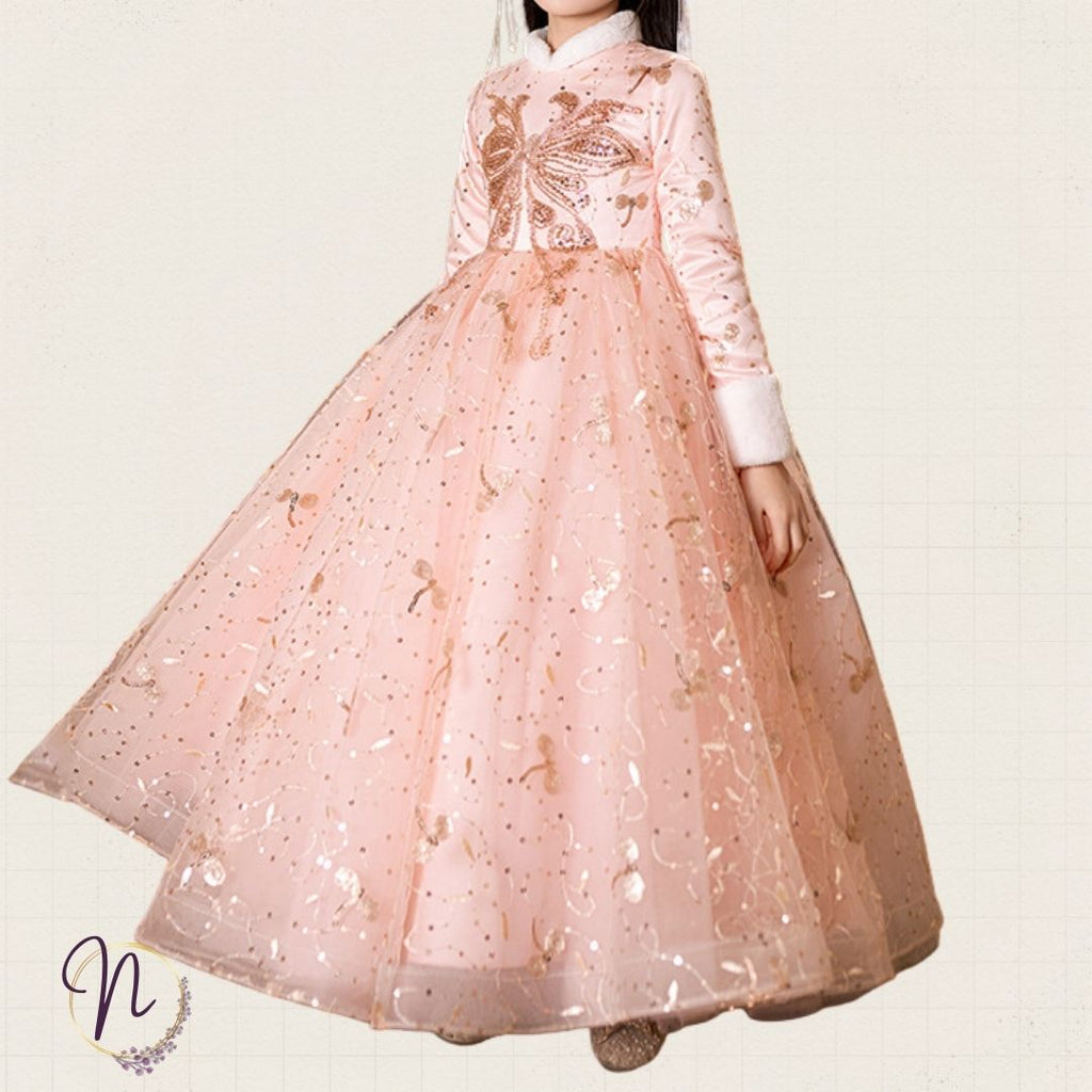 Blush Butterfly Princess Dress