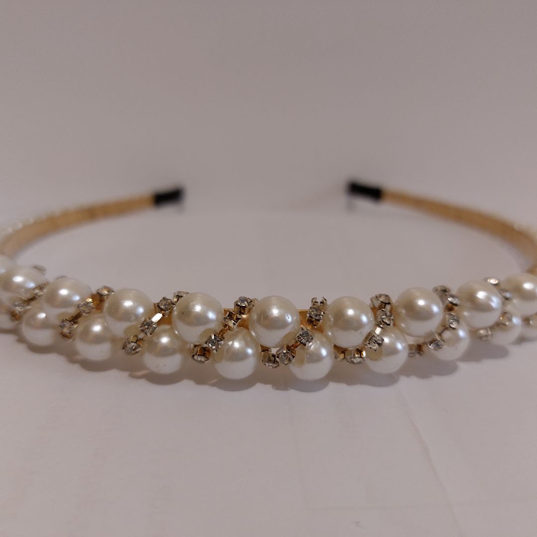 Royal Pearl Garden Headband