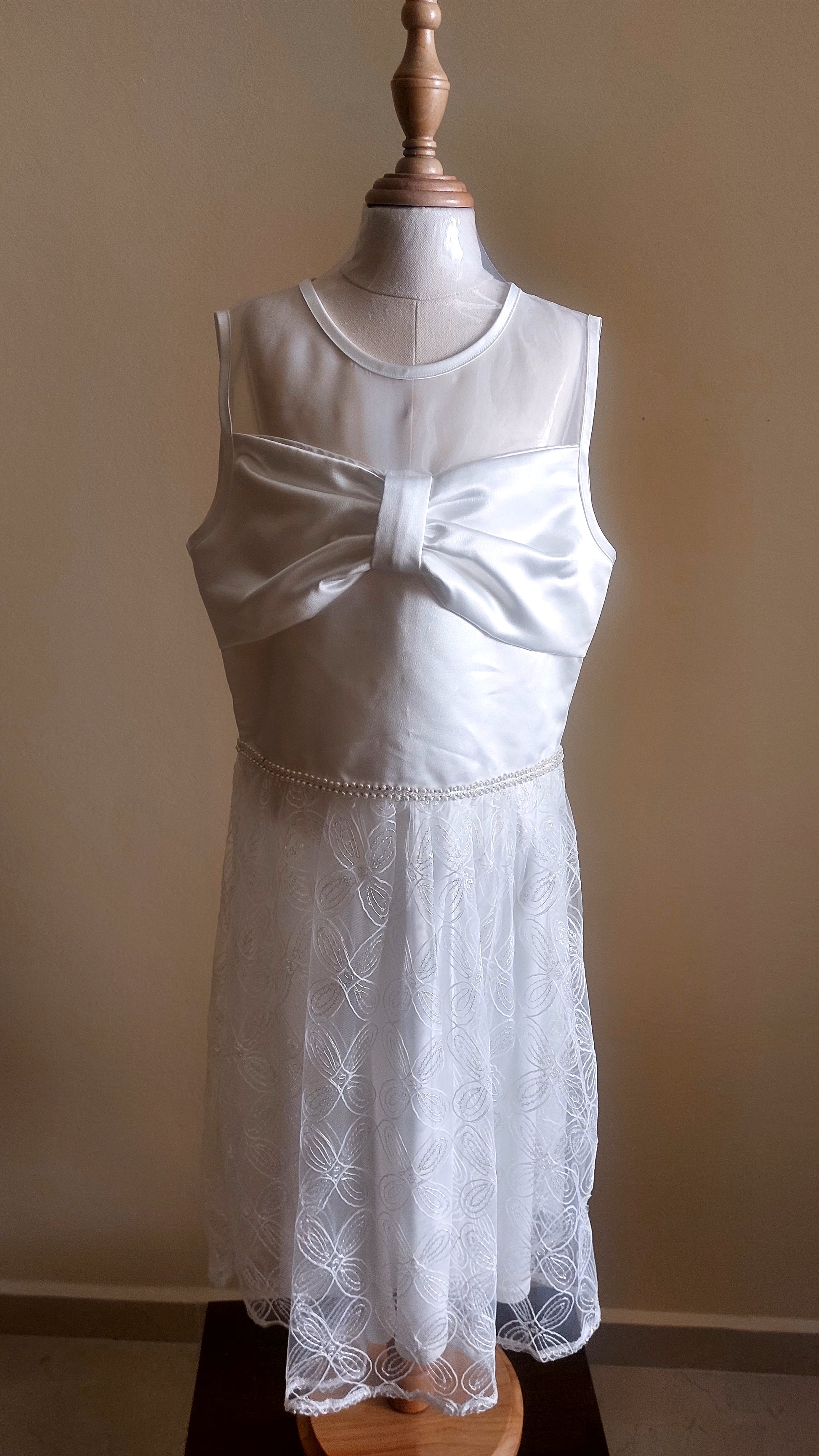 Pearl Bow Elegance Dress