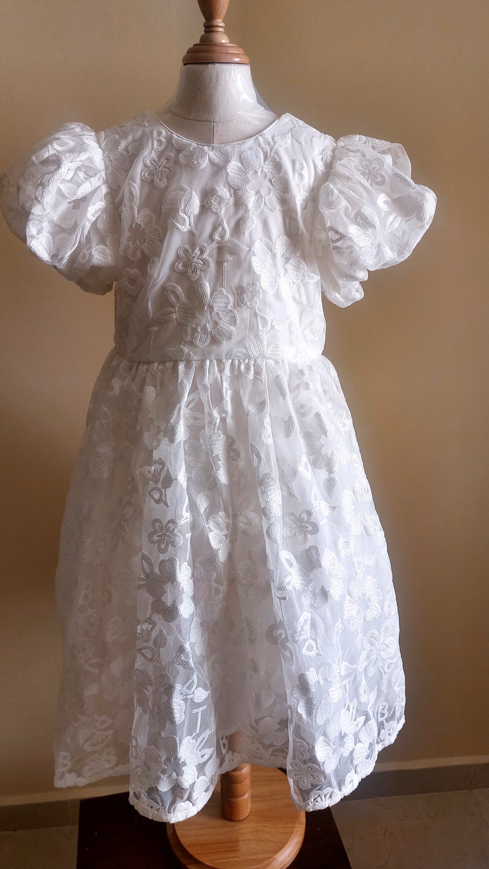 Ivory Blossom Lace Dress