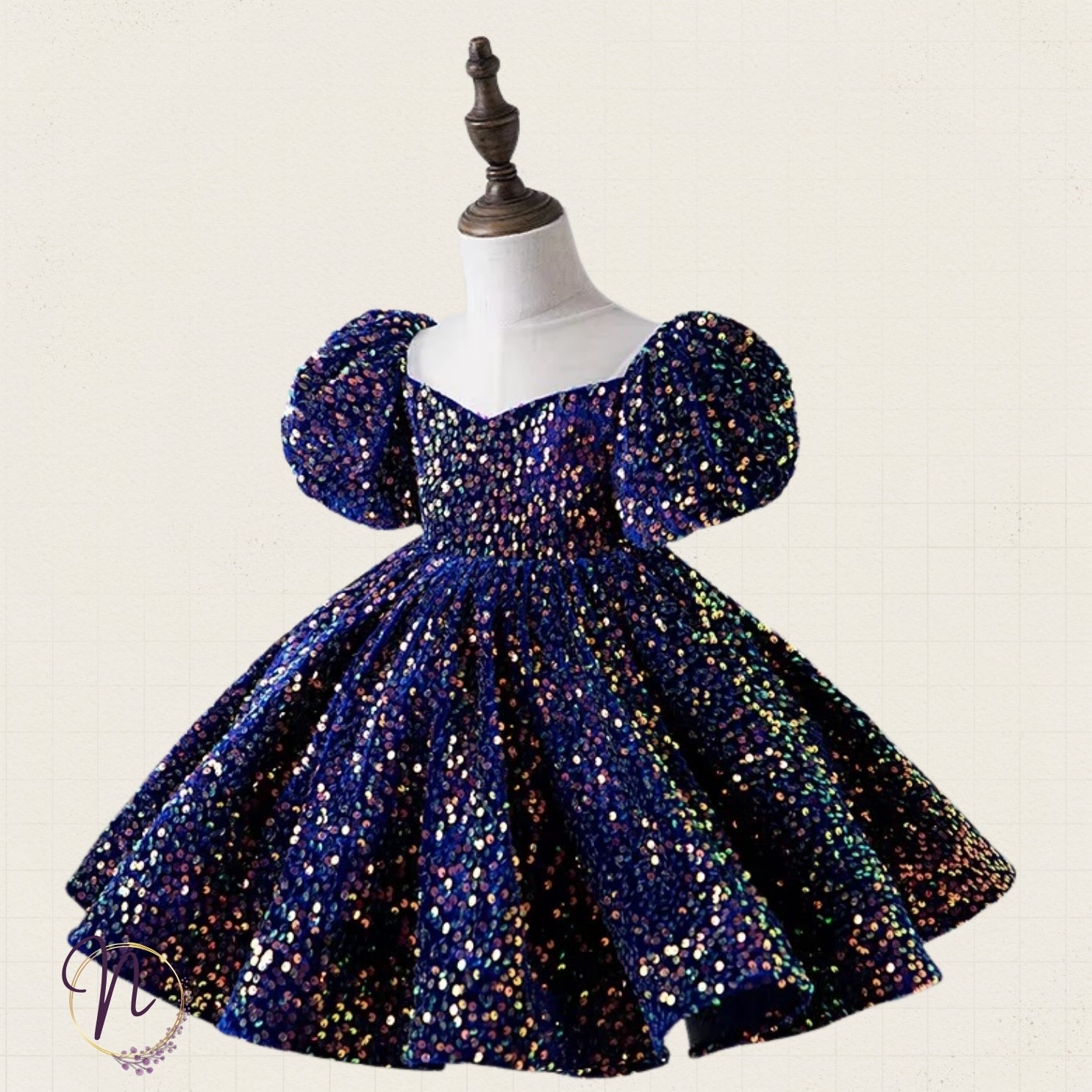 Midnight Sparkle Sequin Party Dress
