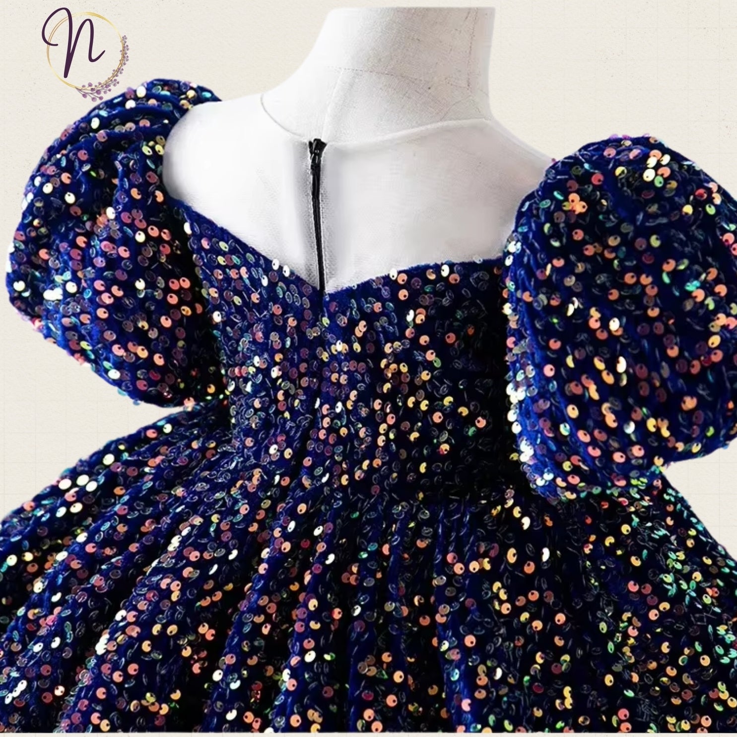 Midnight Sparkle Sequin Party Dress