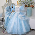 Blue Sparkle Princess Party Dress