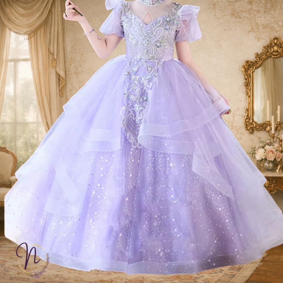 Lavender Starlight Princess Gown
