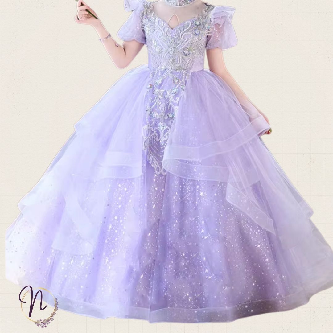Lavender Starlight Princess Gown