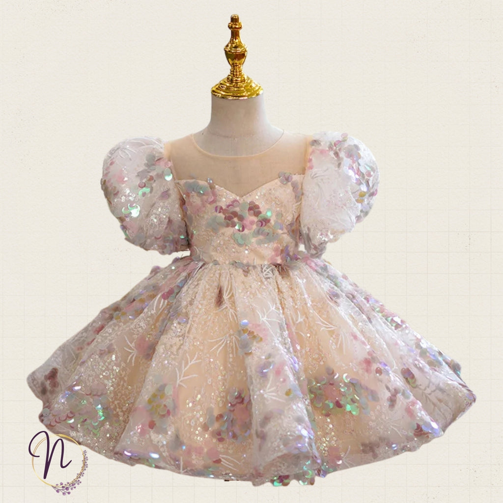 Pastel Sparkle Fairy Bow Dress