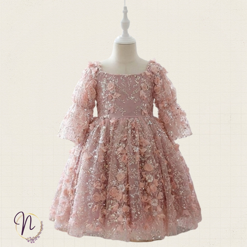 Blush Garden Blossom Princess Dress