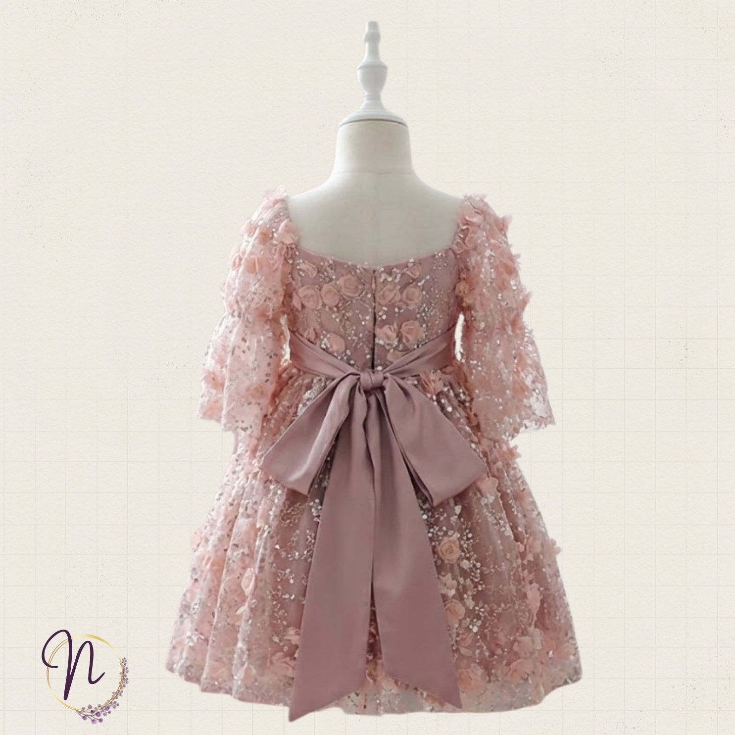 Blush Garden Blossom Princess Dress