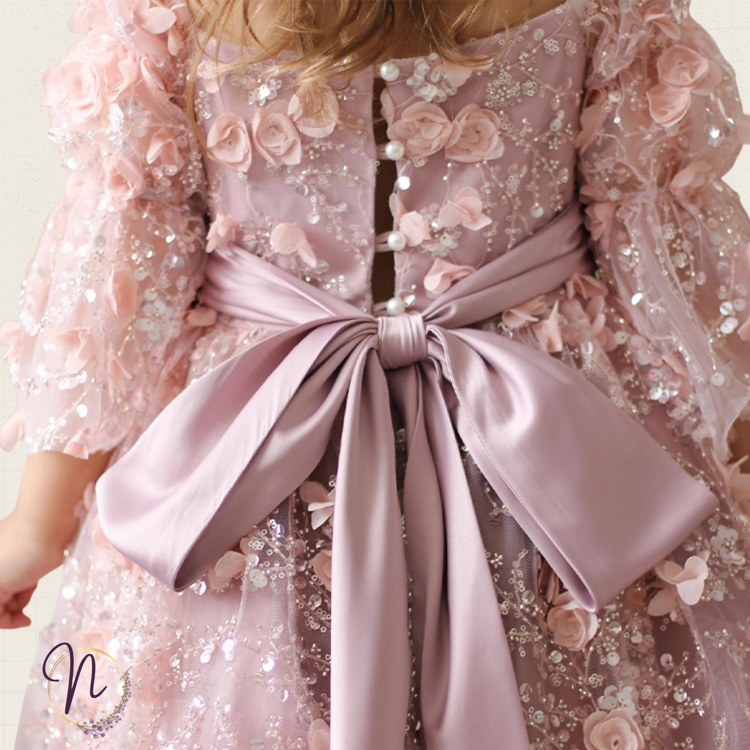 Blush Garden Blossom Princess Dress