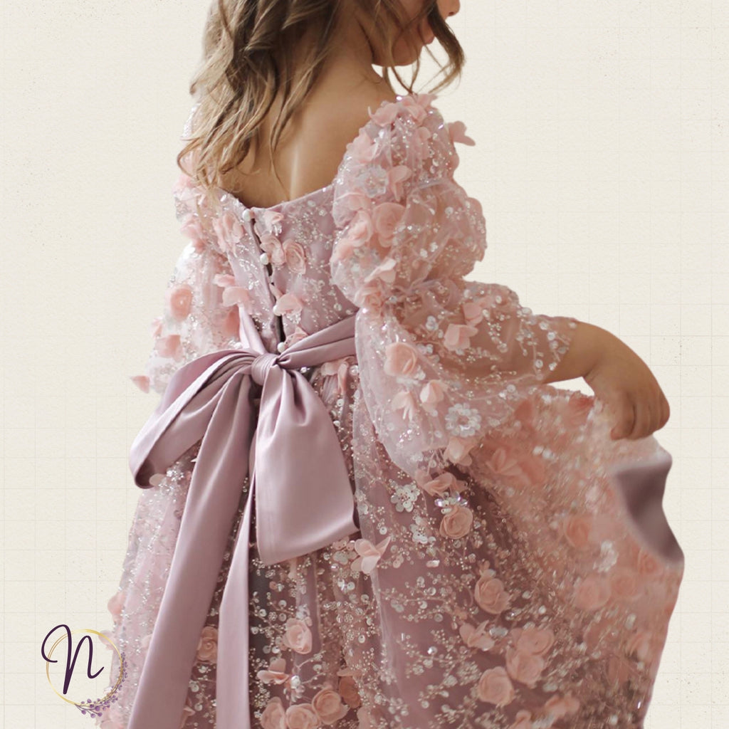 Blush Garden Blossom Princess Dress