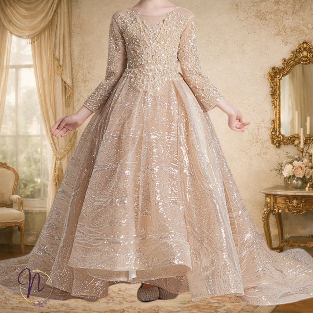 Champagne Aurora Princess Gown