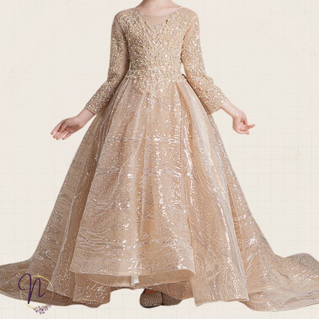Champagne Aurora Princess Gown