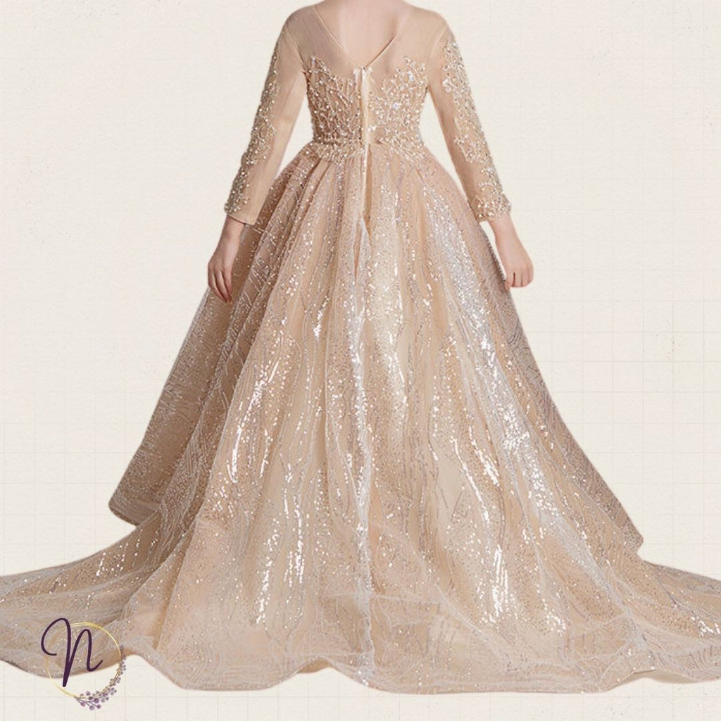 Champagne Aurora Princess Gown