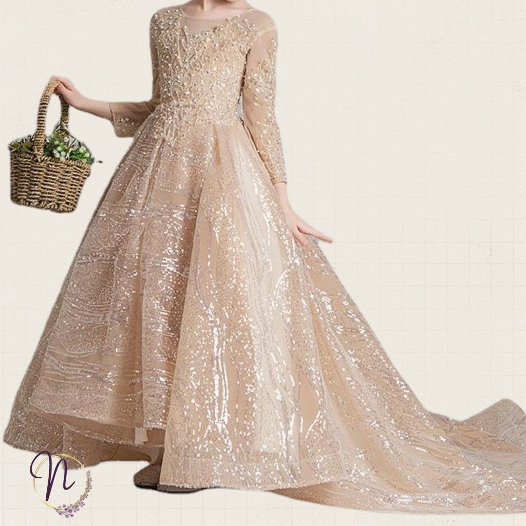 Champagne Aurora Princess Gown