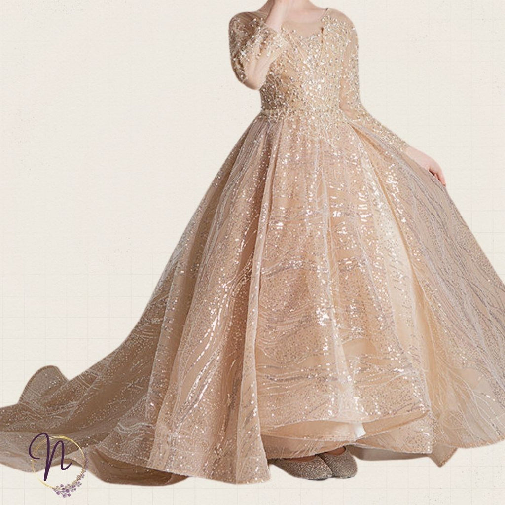Champagne Aurora Princess Gown