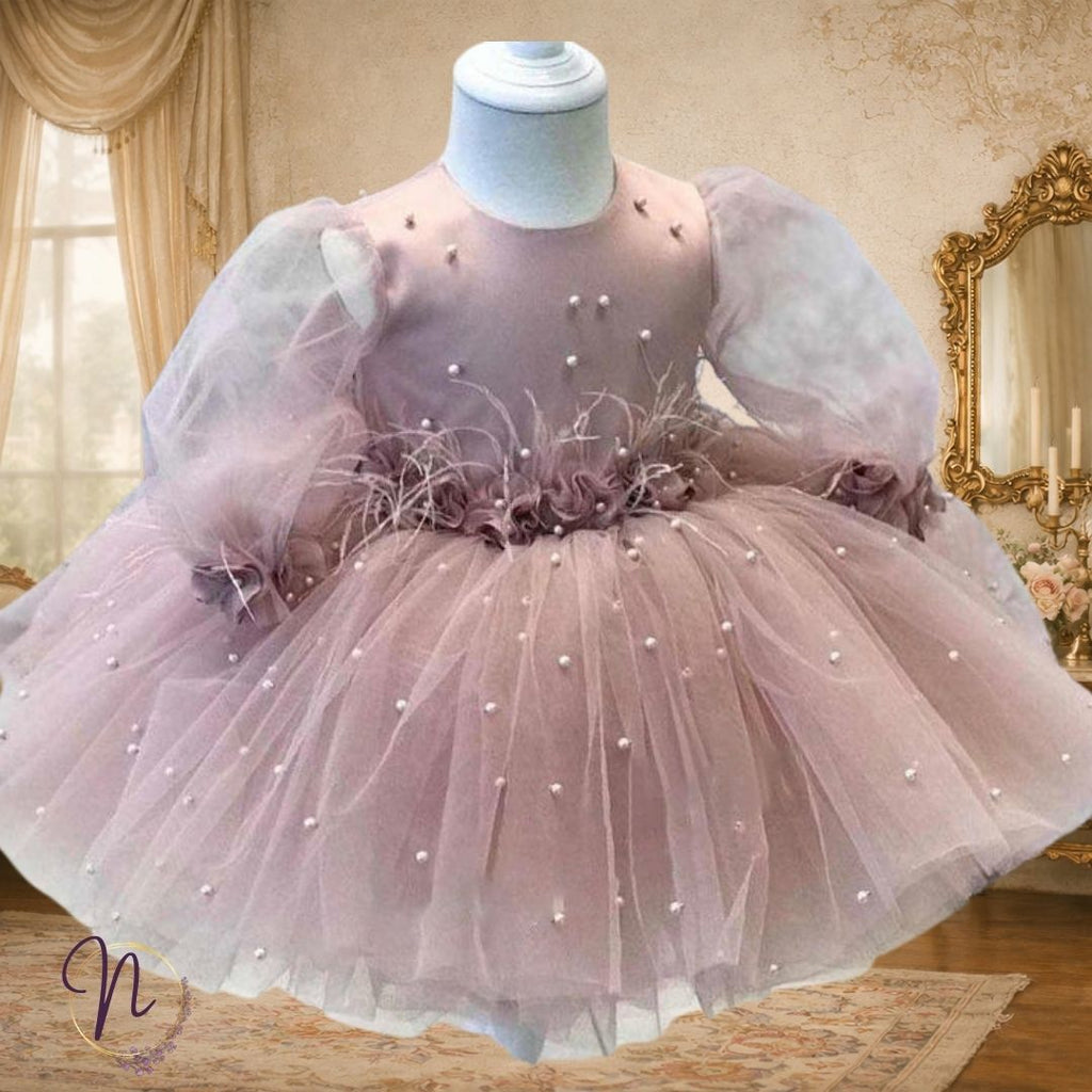 Misty Blush Pearl Princess Dress