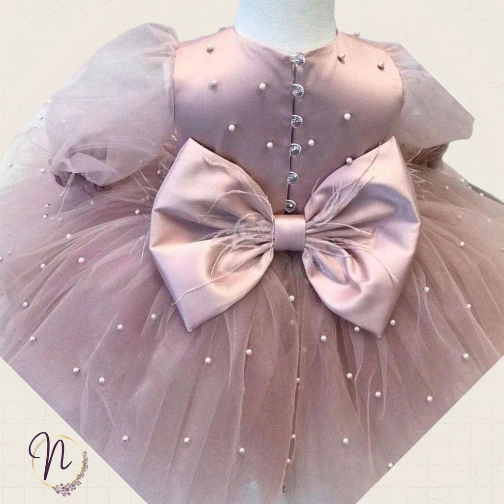 Misty Blush Pearl Princess Dress