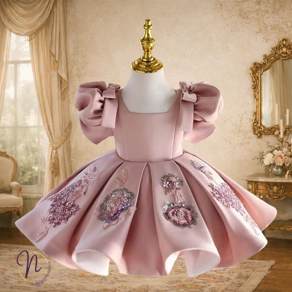 Dusty Rose Blossom Princess Dress