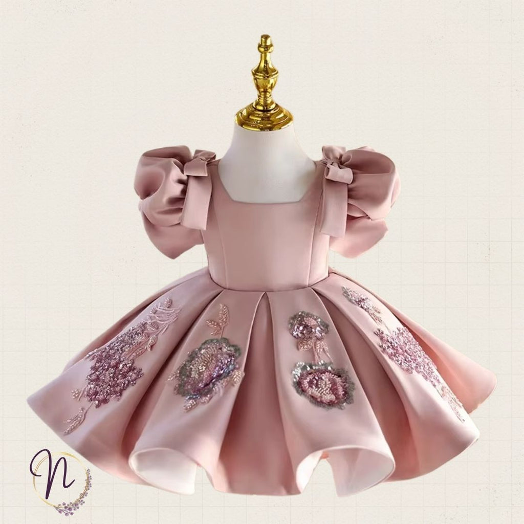 Dusty Rose Blossom Princess Dress