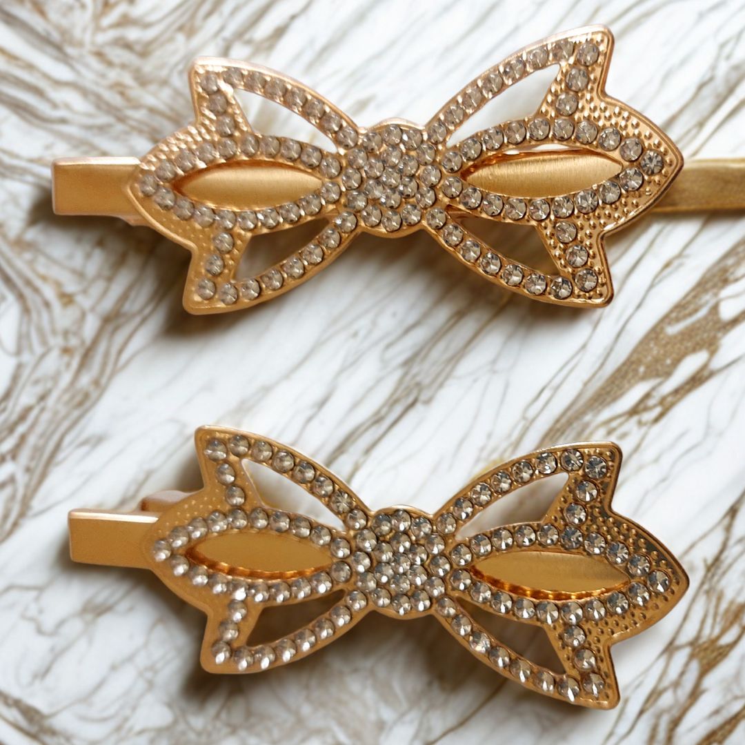 Golden Butterfly Charm Clip