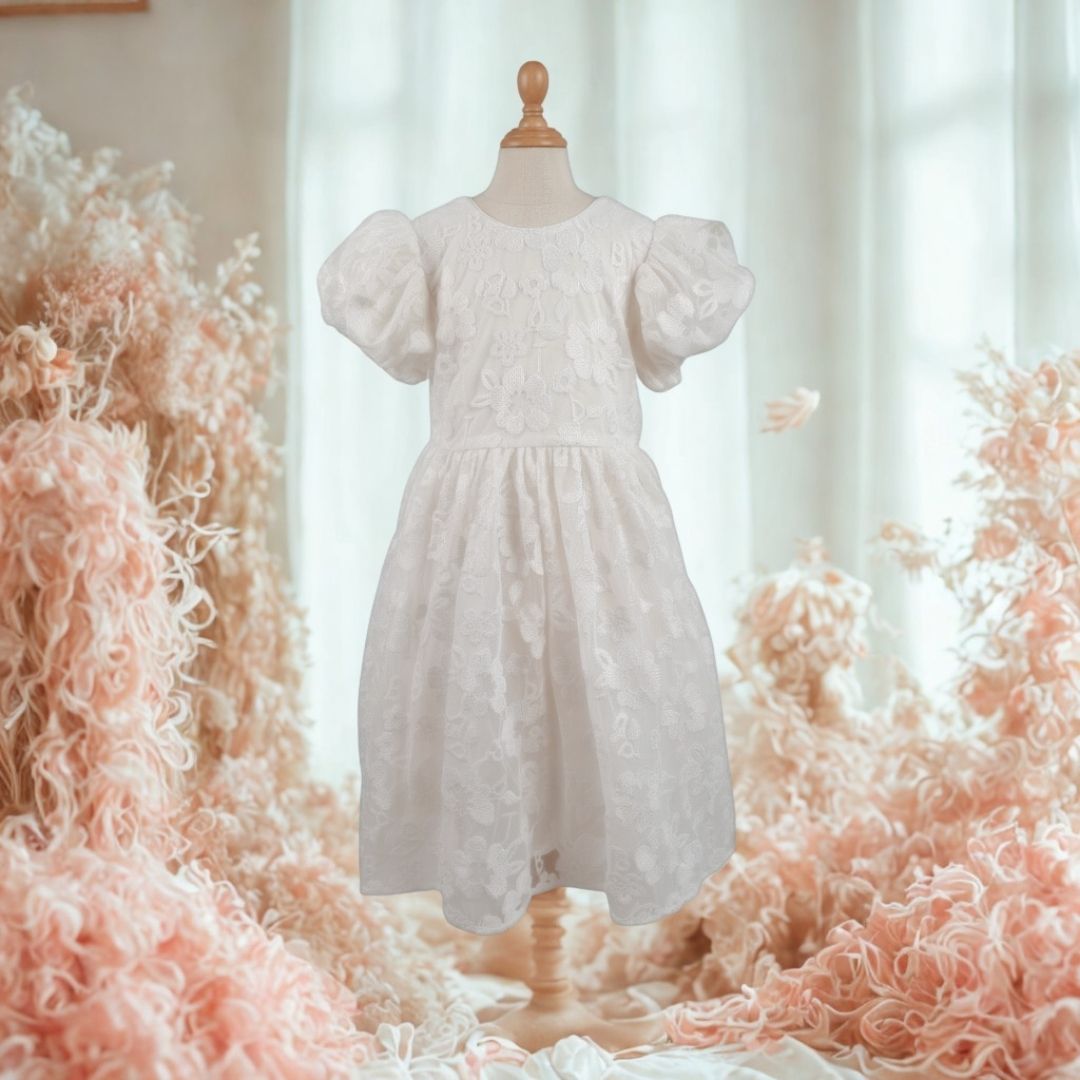 Ivory Blossom Lace Dress