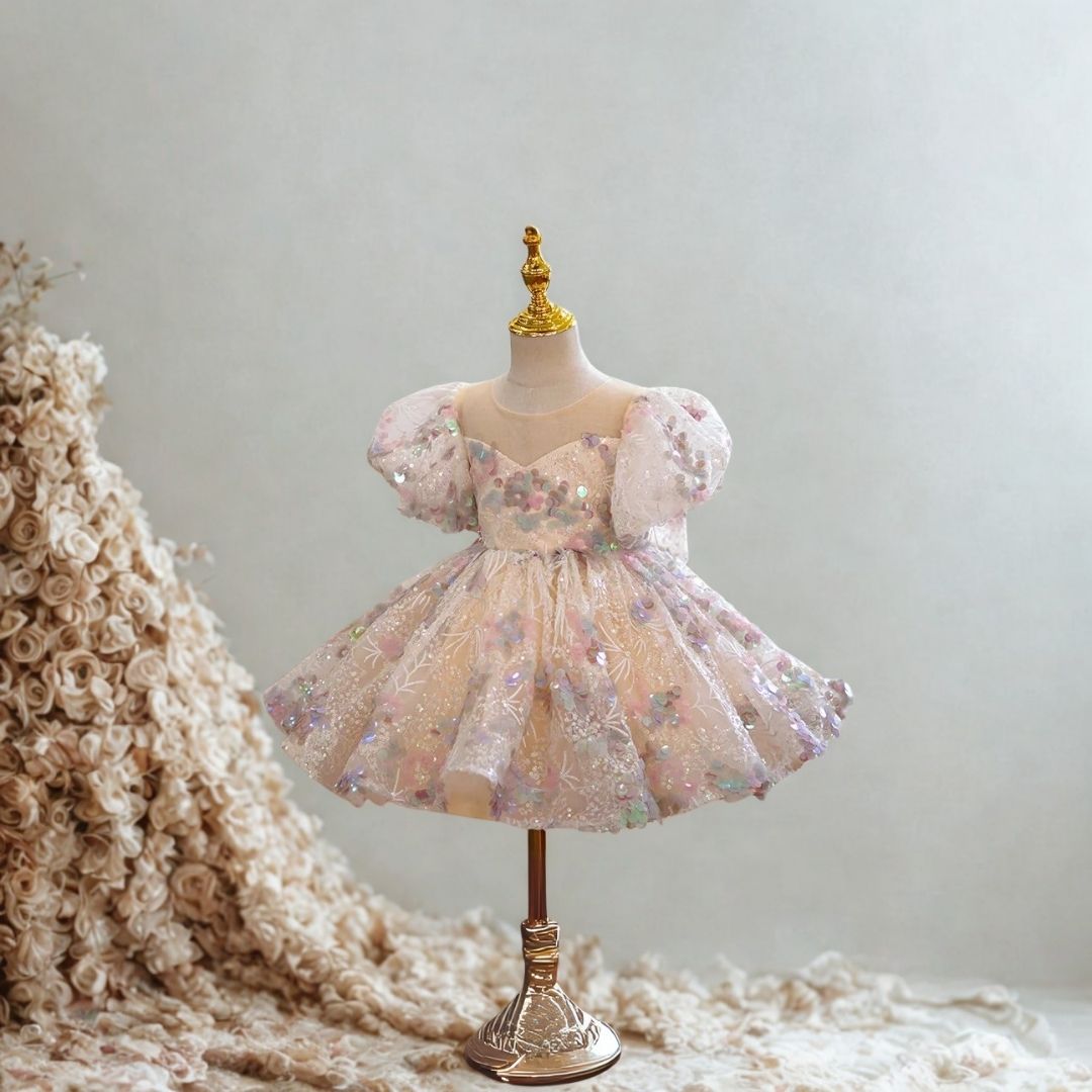 Pastel Sparkle Fairy Bow Dress