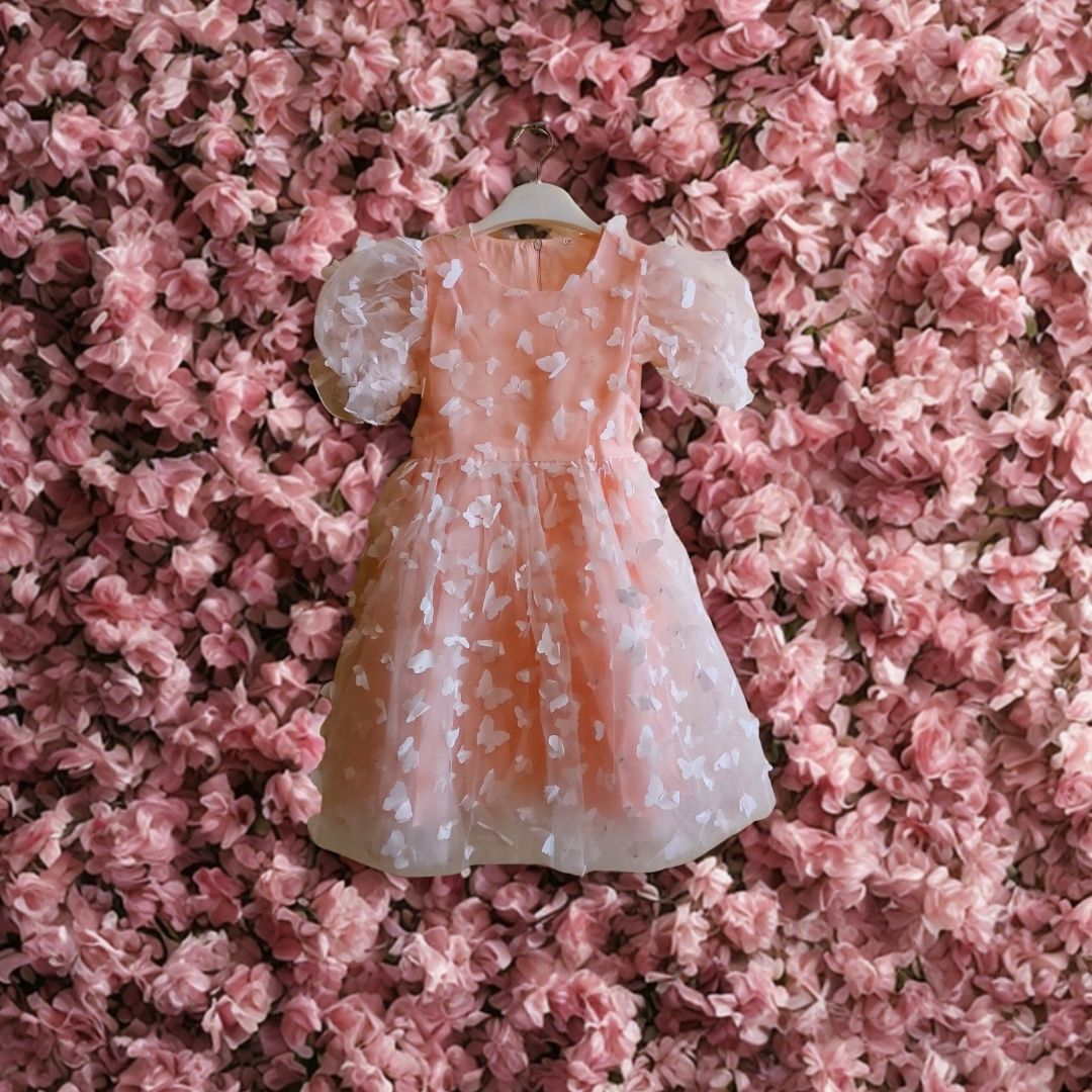 Pink Butterfly Garden Party Dress