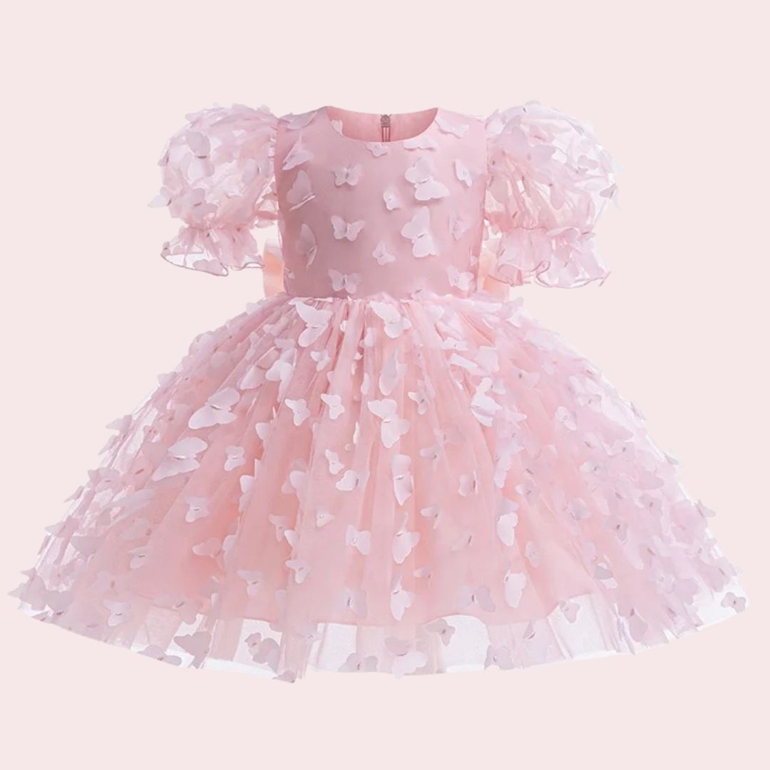 Pink Butterfly Garden Party Dress