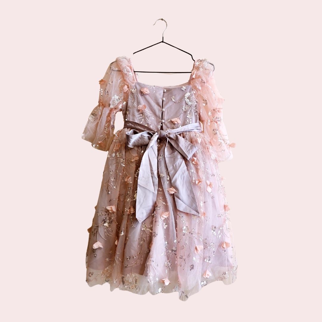 Blush Garden Blossom Princess Dress