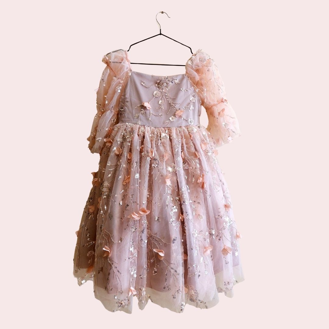 Blush Garden Blossom Princess Dress