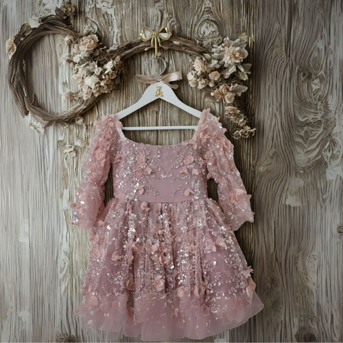Blush Garden Blossom Princess Dress