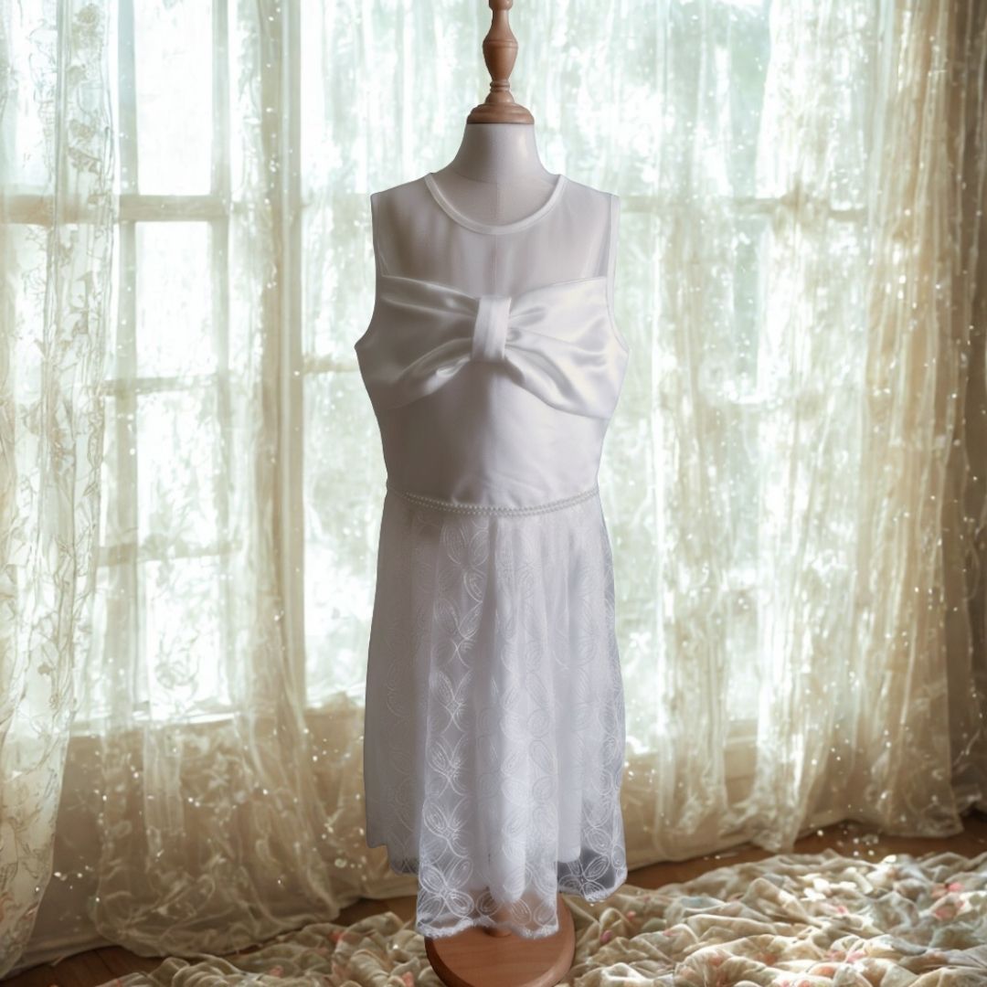 Pearl Bow Elegance Dress