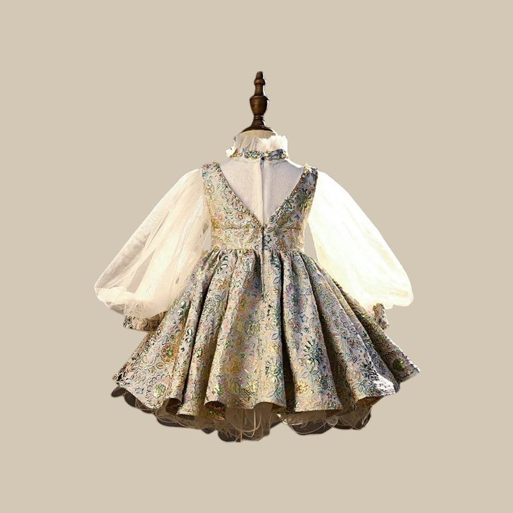 Victorian Charm Puff Sleeve Dress