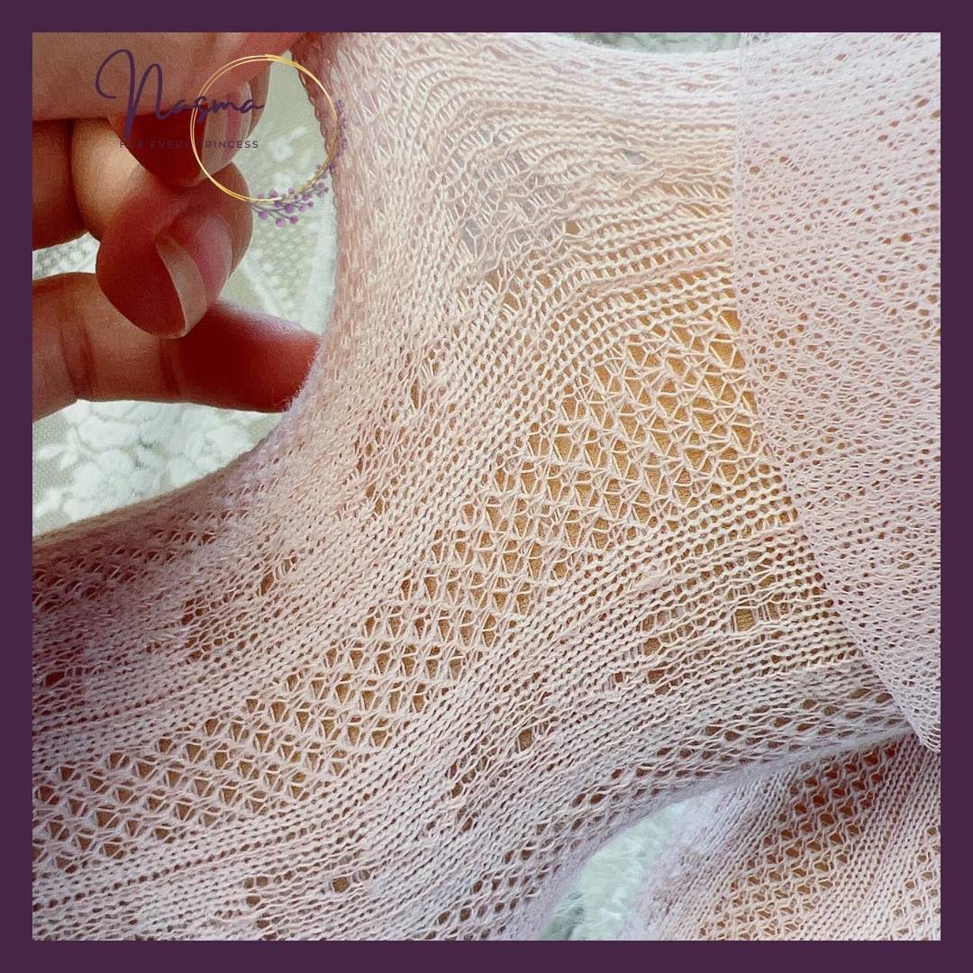 Blush Stardust Tulle Bow Socks